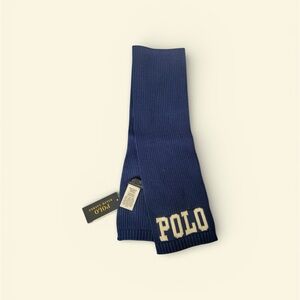 Youth Polo Blue Knit Scarf